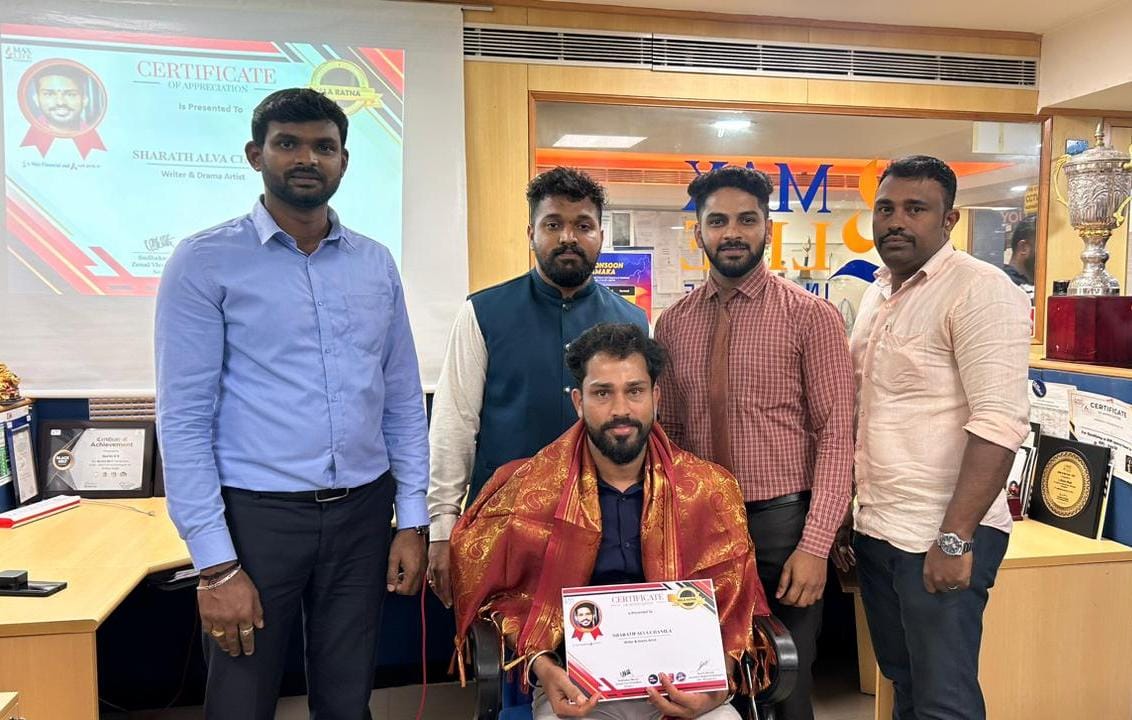 Mr Sharath Alva wins the prestigious 